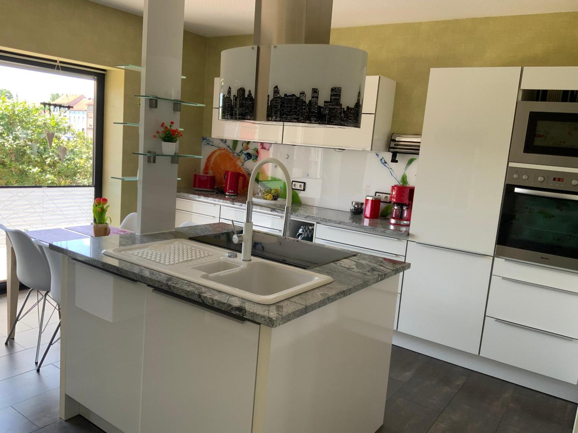 Ferienhaus Luebke, Gartenblick Mühlhausen Exteriör bild
